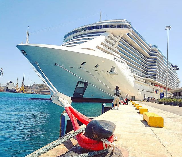 The majesty of MSC Seaview in her maiden call of today in La Valletta #malta #cruising #cruise #crew #sailing #travel #traveling #traveler #instatravel #instago #instagood #trip #photooftheday #instapassport #instatraveling #mytravelgram #travelgram #travelingram #igtravel #instalife #travelblog #sea #travelstoke