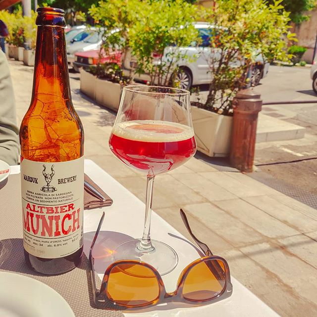 Left your troubles down with a glass of great amber beer•••#mardukbrewery @mardukbrewery #altbiermunich#cagliari #brunch #cruising #cruise #crew #sailing #travel #traveling #traveler #instatravel #instapassport #instatraveling #travelgram #travelingram #igtravel #travelblog #sea #travelstoke