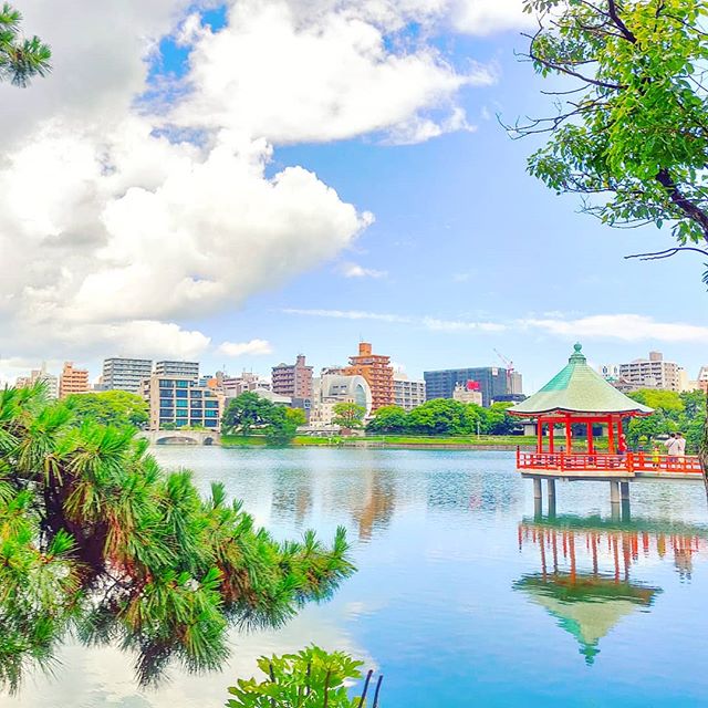 Enchanted by this park cornerOhori Park, Fukuoka ⛩️•••#fukuoka #japan #maidirebanzai #park #lake #nature #green #clouds #travel #travelling #traveler #instatravel #wanderlust #trip #lifeofadventure #doyoutravel #instapassport #instatraveling #mytravelgram #travelgram #travelingram #travelstoke #traveling #travelblog #instago