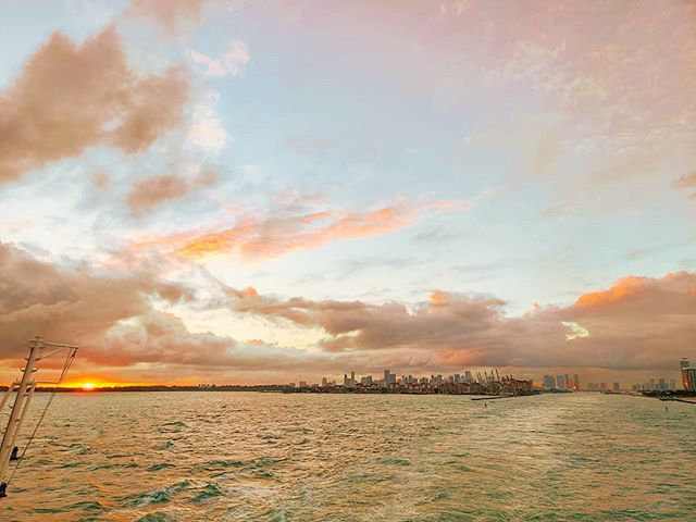 Sailing away at sunset point #miami #crew #crewlife #lifeatsea #travelawesome #traveladdict #traveler #cruiselife #cruiseship #sunset #travelphotography #sunset #travel #travelblog #travelling #traveling #travelholic #travellife #traveltheworld #travelgram #cruise #travelphoto #traveller #travelblogger #sunsets #travelstoke